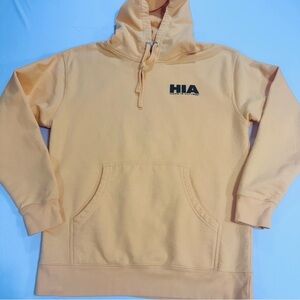 Independent Trading Co. Hoodie, Large, Yellow w/HIA logo, EUC